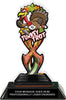 Turkey Trot Tribal Flames Colorix Acrylic Trophy - 7 inch [TACR7-TF-TRKTRT-Q]
