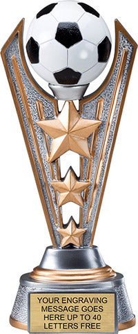 Soccer Triple-Star Victory Resin Trophy [RMV9-SC]