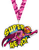 Exclusive Ping Pong Female Super Hero 5-Inch Colorix-M Acrylic Medal [MACR5-SH-PNGPNGF-Q]