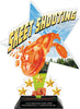 Skeet Shooting Shattered Star Colorix Acrylic Trophy- 10 inch [TACR10-STR-SKEET-Q]