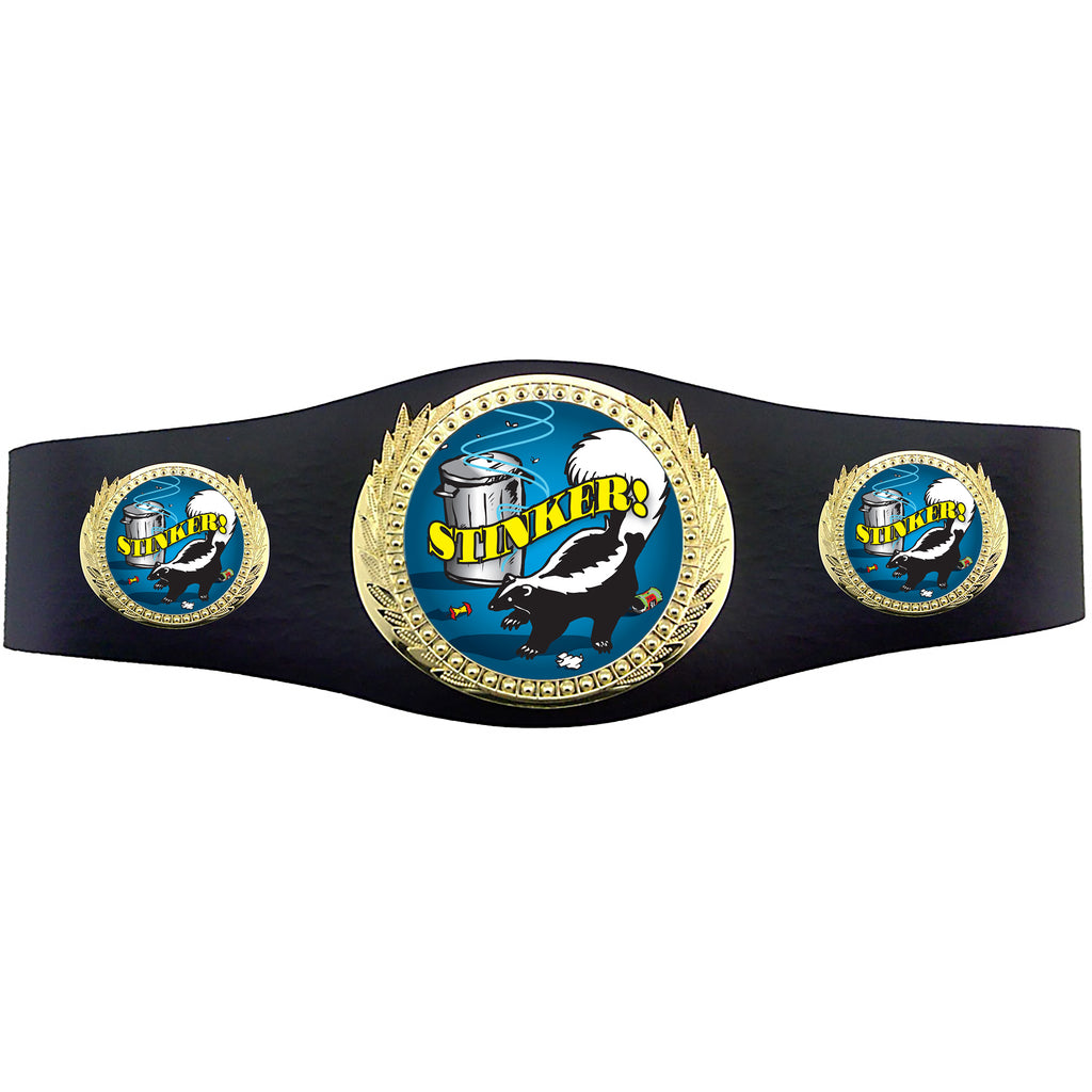 Losers 40 inch Youth Triple Art Champion Award Belt - Stinker! [C3SAB3-LSR-STNK]