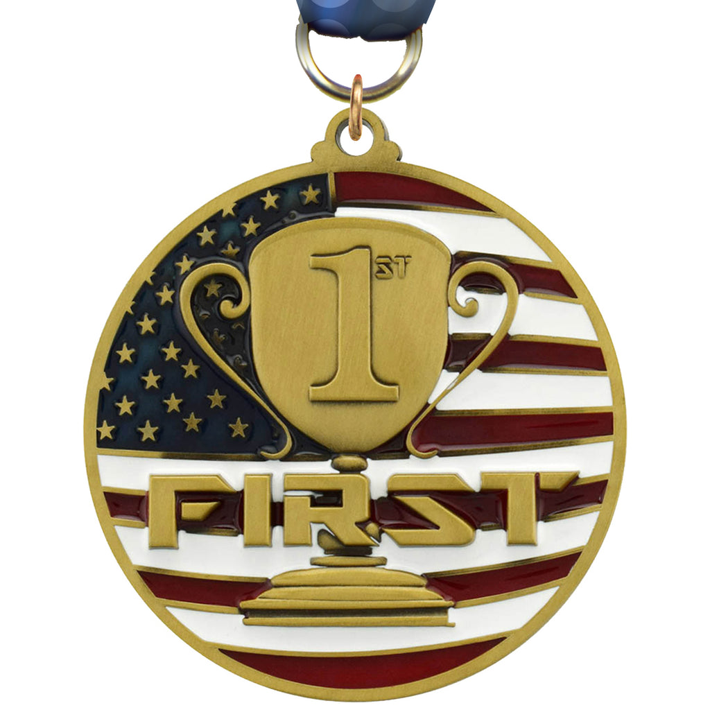 2.75" First Patriotic Medal [MSUS2-1ST]