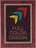 Custom Rosewood Stained Piano Finish Plaque with Gold Braided Border 9'x12