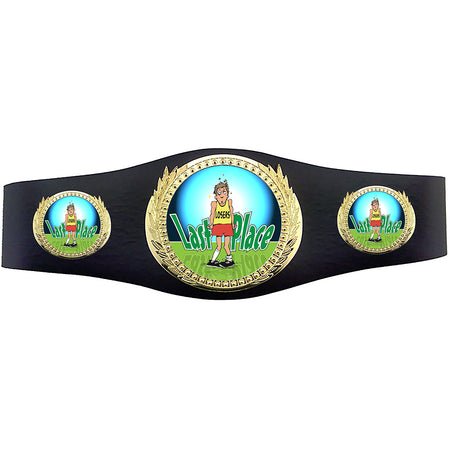 Last Place 40 inch Youth Triple Art Champion Award Belt [C3SAB3-LSR]