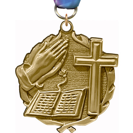 1.75 inch Religion Wreath Medal [MP18-RL]