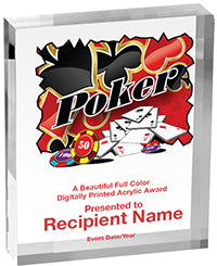 Card Games Vibrix Acrylic Awards [1 inch thick]