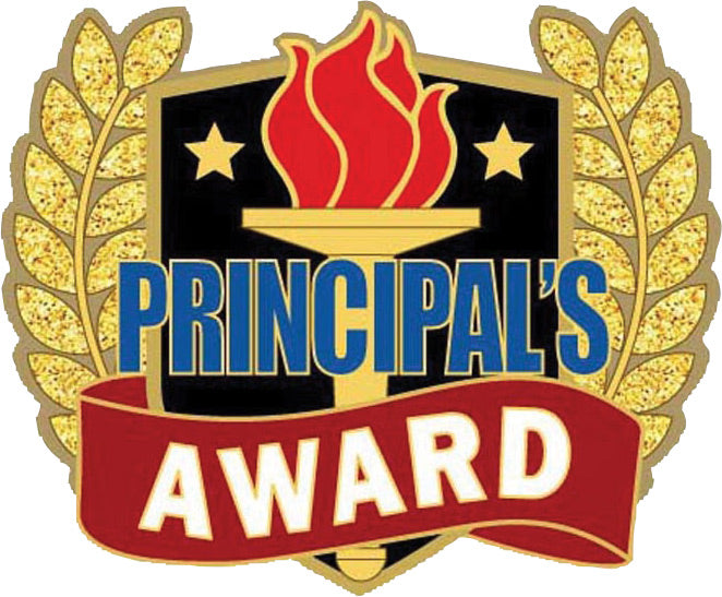 Wreath & Torch Scholastic Enamel Pin- Principal's Award [PMEP-14]