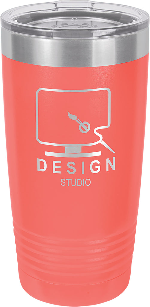 Polar Camel 20 oz. Ringneck Coral Vacuum Insulated Tumbler w/Clear Lid [TVIJ218]