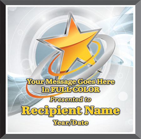 Star Square Graphix Plaque [PGFXQ88-STR]