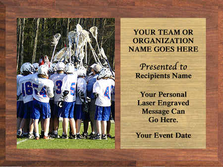 Traditional Woodgrain Horizontal Photo Plaque - 12 x 9 inch [P326-H-TWD]