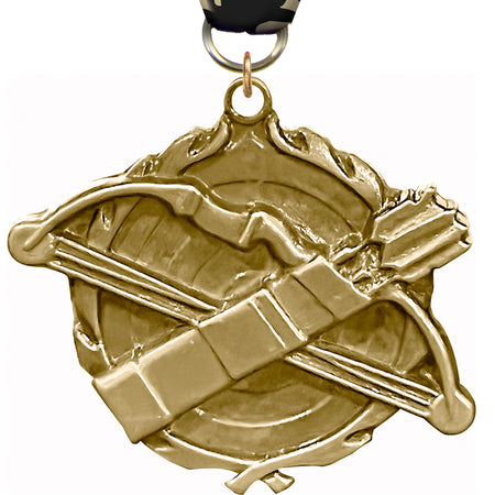 1.75 inch Archery Wreath Medal [MP18-AY-G]