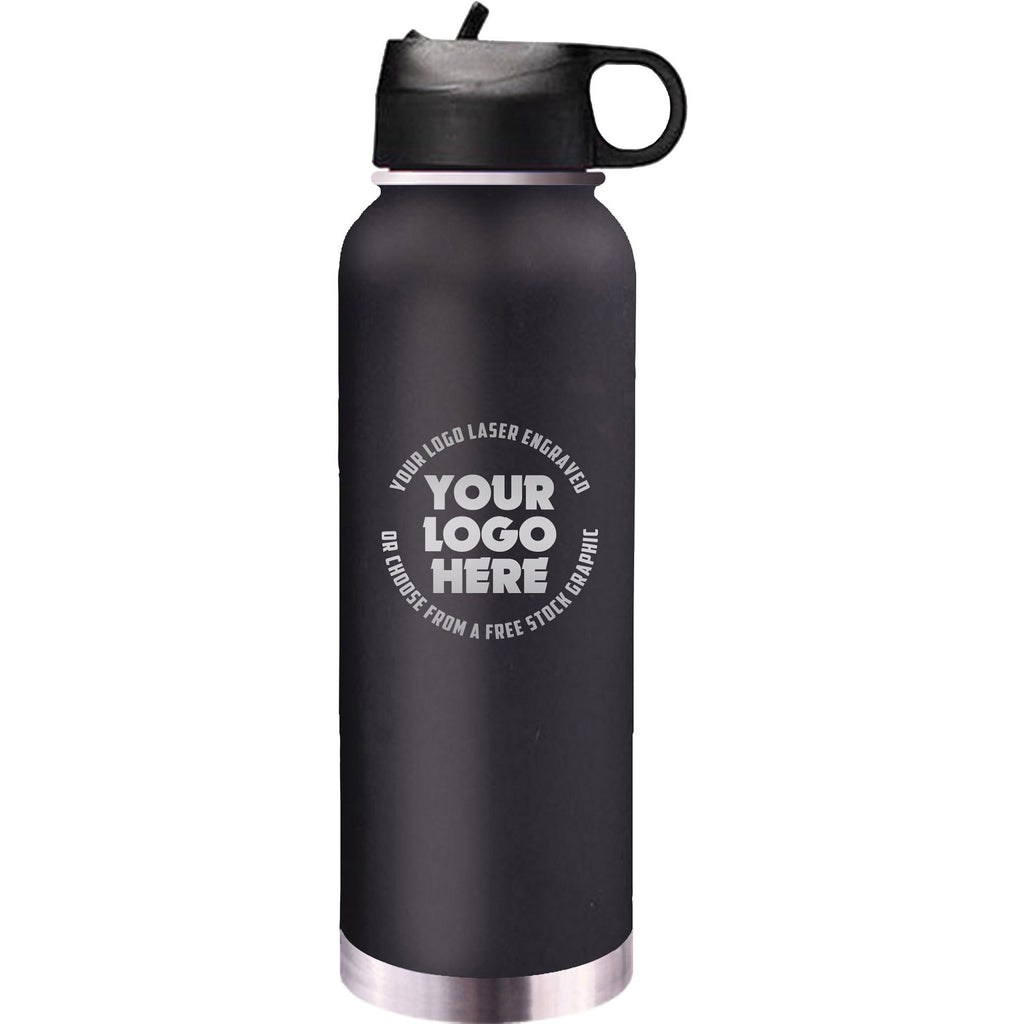 TahoeÂ© 32 oz. Insulated Water Bottle - Black [TMLG17-BLK]