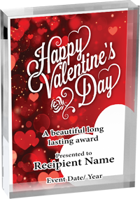 Valentine's Day Vibrix Acrylic Award [ACB57V-VDAY]