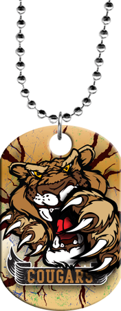 Cougar Mascot Monster Dog Tag [DTXL-MSCT-CGR]