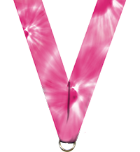 7/8 x 30 in. Pink Tie Dye Neck Ribbon [NKRB-4013]