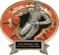 Basketball Male Sport Blaster Resin Trophy [RSPBL6-BKM]