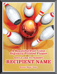 Bowling Graphix Plaque [PGFX68-BW]