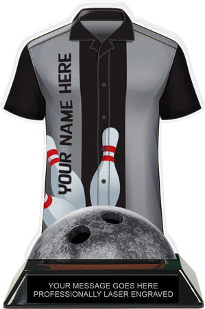 Bowling Shirt Colorix-T Acrylic Trophy- Gray [TACR7-JSY-BW-GRY-Q]