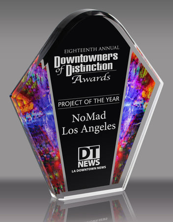 ColorSplash Acrylic Pentagon- Splash 9.25 inch [ARBCS-9-SP]