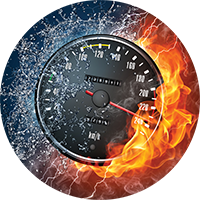 Auto Racing - Fire & Water Insert [TD-3162]