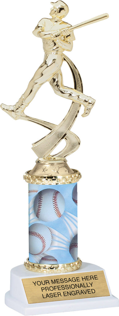 Baseball Motion Sport Trophy- 10 inch [TMPATR-BS-10]