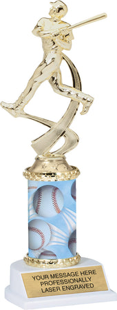 Baseball Motion Sport Trophy- 10 inch [TMPATR-BS-10]