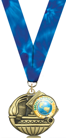 2" Social Studies Insert Academic Medal [MAP2-i-SS]