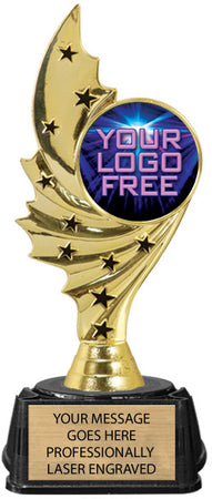 Custom Streamer Color Insert Trophy on Synthetic Regal Base [TXRGJ98]