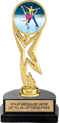 Star Victory Color Insert Trophy on Marble Tone Base [THSi-J756]