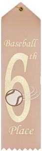 Baseball 6th Place Event Ribbon [R8SER-BS-6TH]