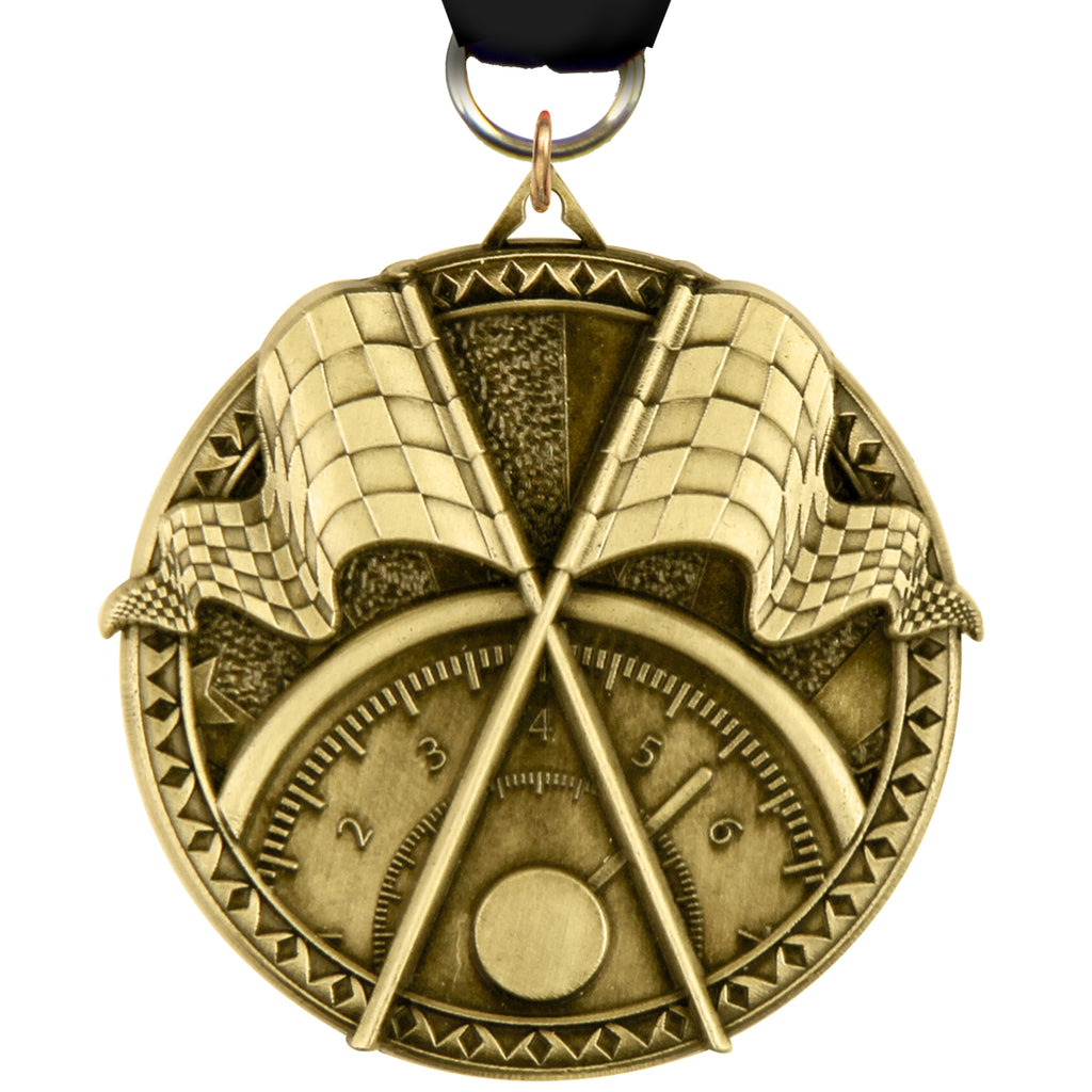 2" Racing Ultra-Impact 3-D Medal [MDTD2-RC]