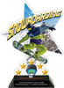 Snowboarding Shattered Star Colorix Acrylic Trophy- 8.5 inch [TACR85-STR-SNWBRD-Q]