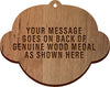 Custom Engraved Wood Medal- 5 inch [MXWE5]