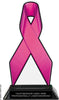 Pink Ribbon Colorix-T Acrylic Trophy - 8 inch [TACR8-RBN-PNK-Q]