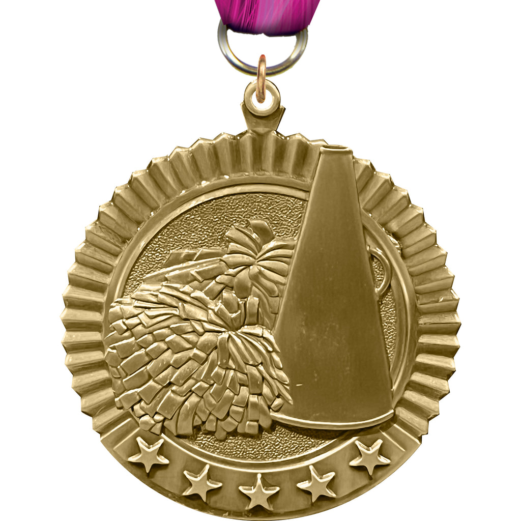 2.75" Cheer 5 Star Medal [MP36-CH]