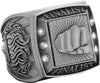 Finalist Championship Ring with Activity Insert-Martial Arts Silver [RGSJ-S-FIN-MA]