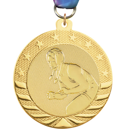2" Wrestling Female Starbrite Medal [MJSB2-WSF]
