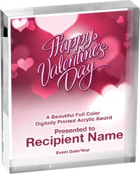 Valentine's Day Vibrix Acrylic Awards [1 inch thick]