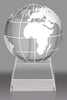 Optical Crystal Globe Award - 3.5 inch [CRG-130]