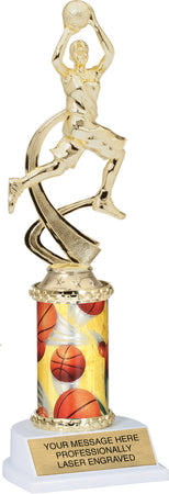 Basketball Motion Sport Trophy- Female 10 inch [TMPATR-BKF-10]