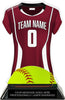 Softball Jersey Colorix-T Acrylic Trophy- Maroon [TACR7-JSY-SB-MRN-Q]