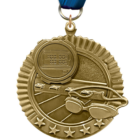 2.75" Swimming 5 Star Medal [MP36-SW]