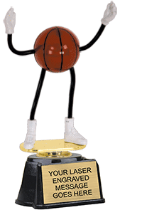Basketball Posable Trophy Dudez on Regal Base [PTDRD-BK]