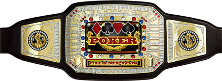 Poker Champion Award Belt- Black & Gold [CAB-52-BLK-PK]