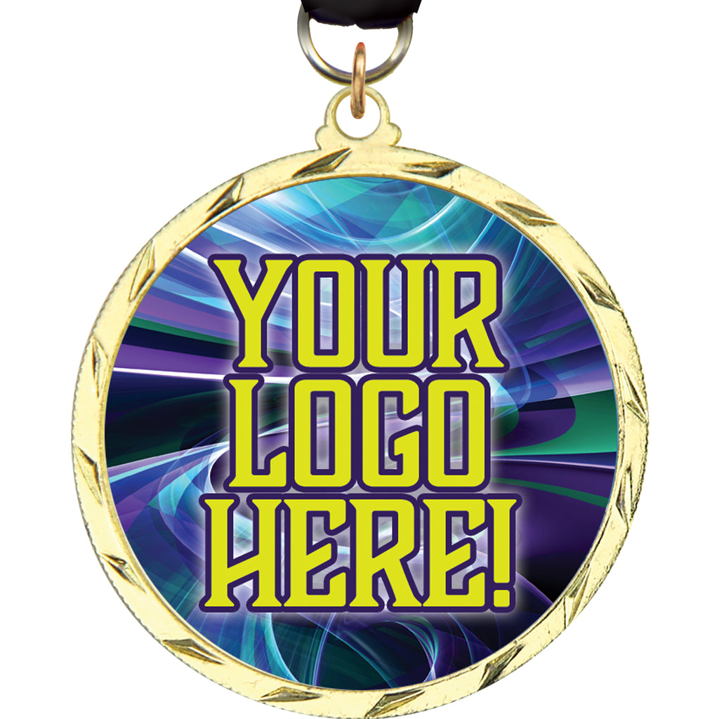 2.25 inch Custom Coin Edge Insert Medal [MXCOIN2]