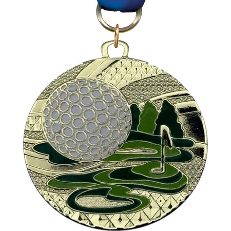 2" Golf Prime Diecast Medal [MTP2-GL]