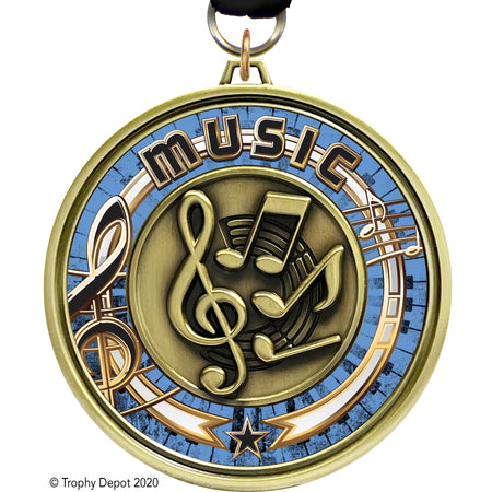 3" Eclipse Insert Medal - Music - TD Exclusive! [MEL1-MC]