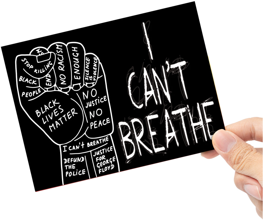 I Can't Breathe Vinyl Sticker - 6 x 4.5 inch [STK-BLM-GF2]
