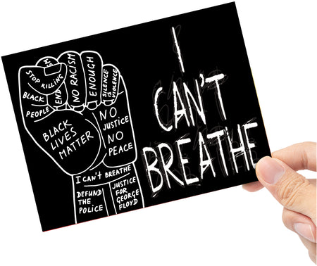 I Can't Breathe Vinyl Sticker - 6 x 4.5 inch [STK-BLM-GF2]