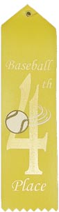 Baseball 4th Place Event Ribbon [R8SER-BS-4TH]